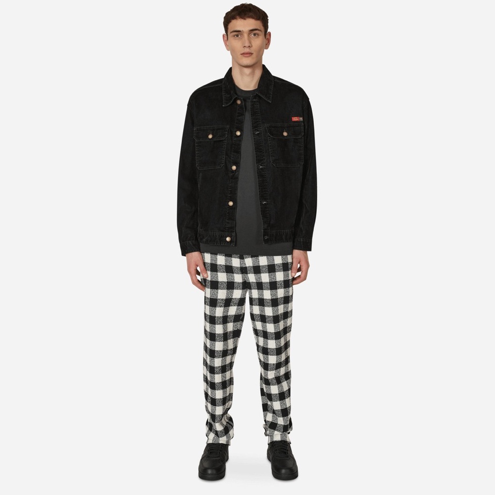 Dickies Black and White Checkered Fabric